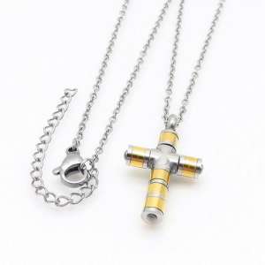 SS Gold-Plating Necklace - KN108939-JE