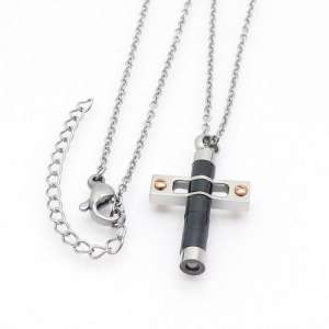 Stainless Steel Black-plating Necklace - KN108941-JE