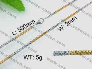 Staineless Steel Small Gold-plating Chain - KN10909-Z