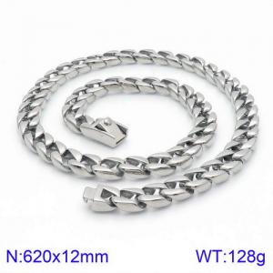 Stainless Steel Necklace - KN110154-BDJX
