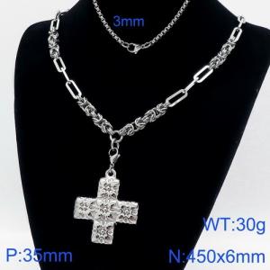 Stainless Steel Necklace - KN110976-Z