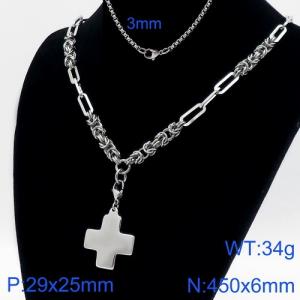 Stainless Steel Necklace - KN110978-Z