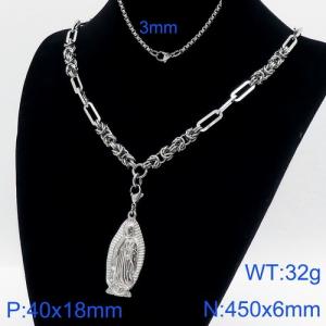 Stainless Steel Necklace - KN110984-Z