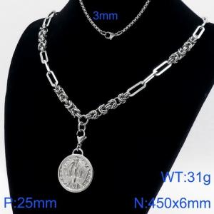 Stainless Steel Necklace - KN110990-Z