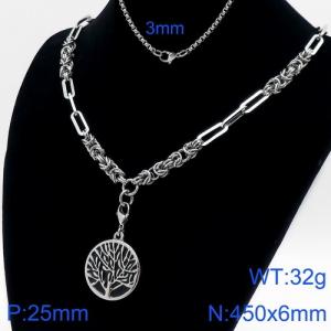 Stainless Steel Necklace - KN110996-Z
