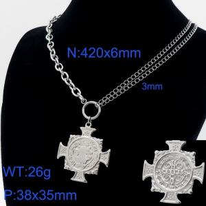 Stainless Steel Necklace - KN111003-Z