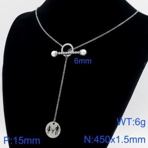 Stainless Steel Necklace - KN111005-Z