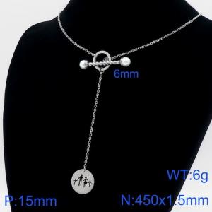 Stainless Steel Necklace - KN111007-Z