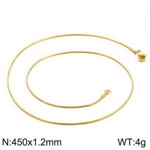 Staineless Steel Small Gold-plating Chain - KN111441-Z