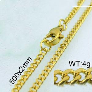 Staineless Steel Small Gold-plating Chain - KN11176-Z