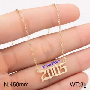 SS Gold-Plating Necklace - KN111792-WGNF