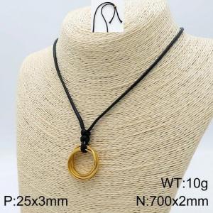 SS Gold-Plating Necklace - KN111852-Z