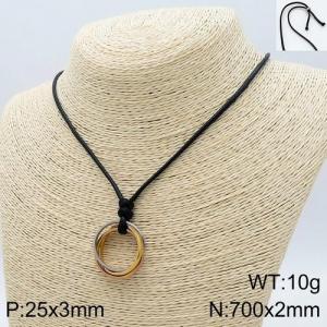 SS Gold-Plating Necklace - KN111854-Z