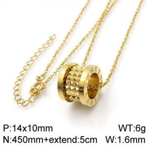 SS Gold-Plating Necklace - KN112232-GC
