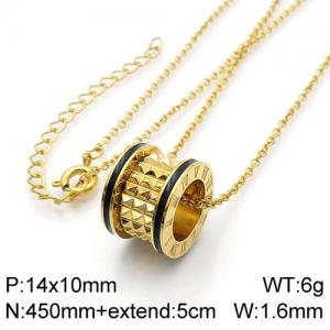 SS Gold-Plating Necklace - KN112234-GC