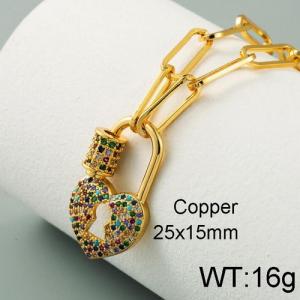 Copper Necklace - KN112438-WGHH