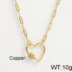 Copper Necklace - KN112444-WGHH