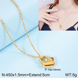 SS Gold-Plating Necklace - KN112513-Z