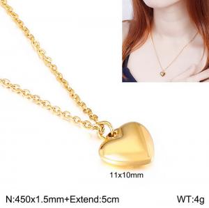 SS Gold-Plating Necklace - KN112519-Z