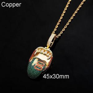 Copper Necklace - KN112618-WGJ