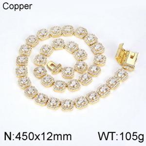 Copper Necklace - KN113049-WGQK