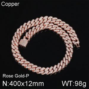 Copper Necklace - KN113077-WGQK