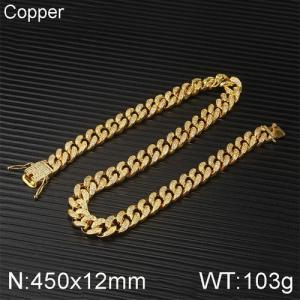Copper Necklace - KN113097-WGQK
