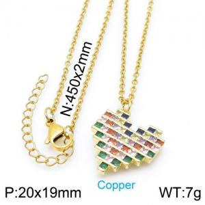 Copper Necklace - KN113195-TJG