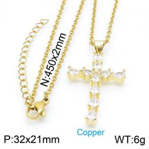 Copper Necklace - KN113201-TJG