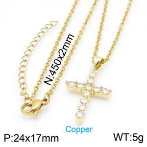Copper Necklace - KN113204-TJG