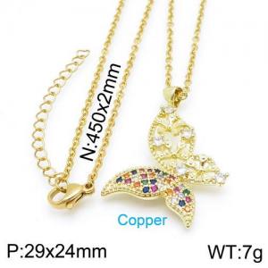 Copper Necklace - KN113209-TJG