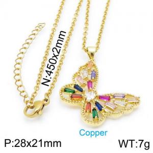 Copper Necklace - KN113211-TJG