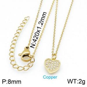 Copper Necklace - KN113236-TJG