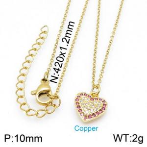 Copper Necklace - KN113247-TJG