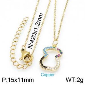 Copper Necklace - KN113248-TJG