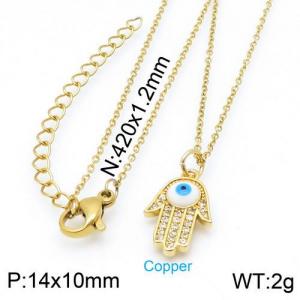 Copper Necklace - KN113252-TJG