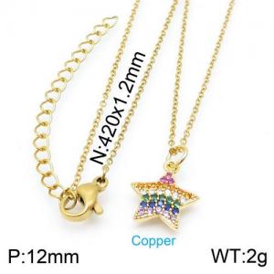 Copper Necklace - KN113256-TJG