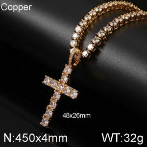 Copper Necklace - KN113359-WGQK