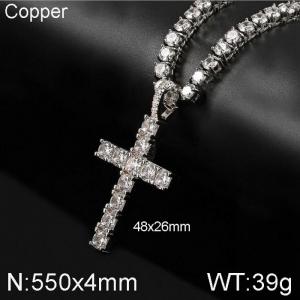 Copper Necklace - KN113364-WGQK