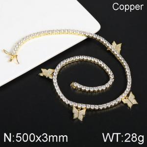 Copper Necklace - KN113423-WGQK