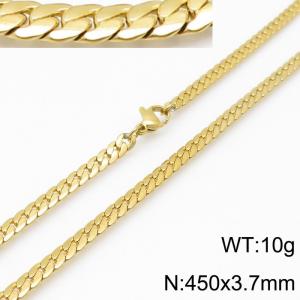 SS Gold-Plating Necklace - KN113427-Z