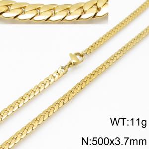 SS Gold-Plating Necklace - KN113428-Z