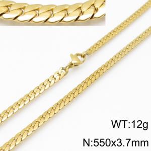 SS Gold-Plating Necklace - KN113429-Z