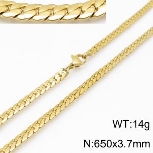 SS Gold-Plating Necklace - KN113431-Z