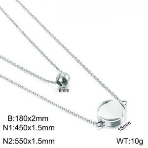 Stainless Steel Necklace - KN113636-Z