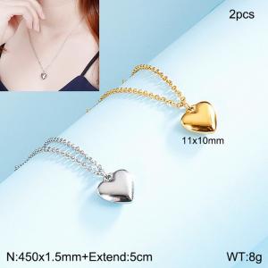 SS Gold-Plating Necklace - KN113862-Z