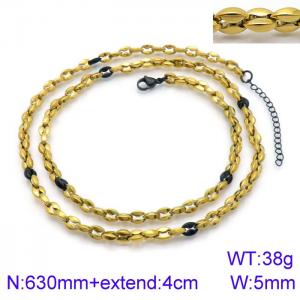 SS Gold-Plating Necklace - KN113943-KFC