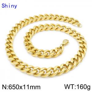 SS Gold-Plating Necklace - KN114250-Z
