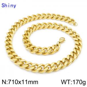 SS Gold-Plating Necklace - KN114251-Z