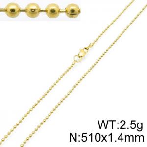Staineless Steel Small Gold-plating Chain - KN114429-Z